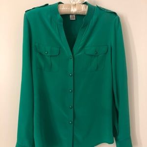 Green blouse from caché